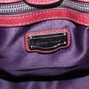 Miu Miu Hand Bag Leather 2way Brown Silver Auth 167652M-23