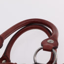 Miu Miu Hand Bag Leather 2way Brown Silver Auth 167652M-14