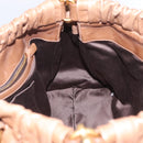 Miu Miu Hand Bag Leather 2way Beige Gold Auth 167654SAM-23