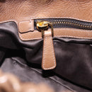 Miu Miu Hand Bag Leather 2way Beige Gold Auth 167654SAM-25