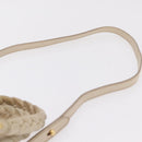 Miu Miu Matelasse Hand Bag Leather 2way Beige Gold Auth 167655A-16