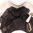 Miu Miu Matelasse Hand Bag Leather 2way Beige Gold Auth 167655A-30