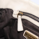 Miu Miu Matelasse Hand Bag Leather 2way Beige Gold Auth 167655A-31