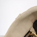 Miu Miu Matelasse Hand Bag Leather 2way Beige Gold Auth 167655A-34