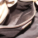 Miu Miu Hand Bag Leather 2way Beige Gold Auth 167656M-29