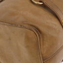 Miu Miu Hand Bag Leather 2way Beige Gold Auth 167657M-18
