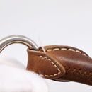 Miu Miu Hand Bag Raffia 2way Brown Silver Auth 167658M-9