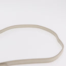 Miu Miu Hand Bag Leather 2way White Gold Auth 167659M-10