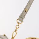 Miu Miu Hand Bag Leather 2way White Gold Auth 167659M-11
