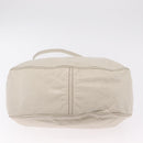 Miu Miu Hand Bag Leather 2way White Gold Auth 167659M-12