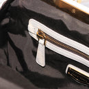 Miu Miu Hand Bag Leather 2way White Gold Auth 167659M-23