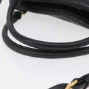 Miu Miu Hand Bag Leather 2way Black Gold Auth 167663M-7