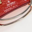 Miu Miu Hand Bag Patent leather 2way Orange Gold Auth 167664A-9
