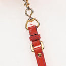 Miu Miu Hand Bag Patent leather 2way Orange Gold Auth 167664A-18
