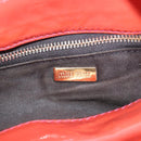 Miu Miu Hand Bag Patent leather 2way Orange Gold Auth 167664A-31