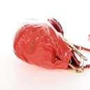 Miu Miu Hand Bag Patent leather 2way Orange Gold Auth 167664A-5