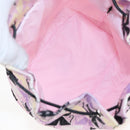 Miu Miu Pouch Canvas Pink Silver Auth 167665M-17