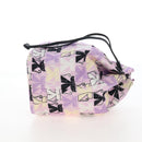 Miu Miu Pouch Canvas Pink Silver Auth 167665M-5