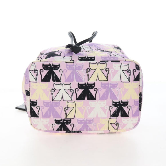 Miu Miu Pouch Canvas Pink Silver Auth 167665M