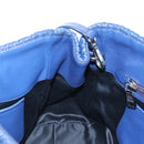 Miu Miu Matelasse Hand Bag Leather 2way Blue Silver Auth 167668M-24
