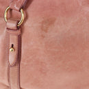 Miu Miu Hand Bag Leather 2way Pink Gold Auth 167669M-4