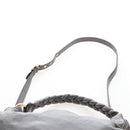 Miu Miu Hand Bag Leather 2way Gray Gold Auth 167671M-13