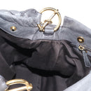 Miu Miu Hand Bag Leather 2way Gray Gold Auth 167671M-24