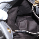 Miu Miu Hand Bag Leather 2way Gray Gold Auth 167671M-27