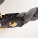 Miu Miu Hand Bag Leather 2way Gray Gold Auth 167671M-8