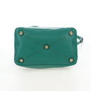 Miu Miu Hand Bag Leather 2way Green Gold Auth 167672M-5