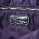 Miu Miu Hand Bag Leather 2way Gray Silver Auth 167675A-24
