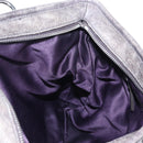 Miu Miu Hand Bag Leather 2way Gray Silver Auth 167675A-25