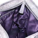 Miu Miu Hand Bag Leather 2way Gray Silver Auth 167675A-26