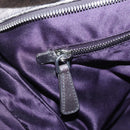 Miu Miu Hand Bag Leather 2way Gray Silver Auth 167675A-27