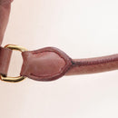 Miu Miu Hand Bag Leather 2way Pink Gold Auth 167676M-10