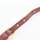 Miu Miu Hand Bag Leather 2way Pink Gold Auth 167676M-14