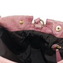 Miu Miu Hand Bag Leather 2way Pink Gold Auth 167676M-26