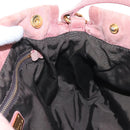 Miu Miu Hand Bag Leather 2way Pink Gold Auth 167676M-27