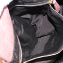 Miu Miu Hand Bag Leather 2way Pink Gold Auth 167676M-29