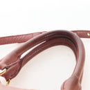 Miu Miu Hand Bag Leather 2way Pink Gold Auth 167676M-8