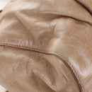 Miu Miu Hand Bag Leather 2way Beige Gold Auth 167679M-20