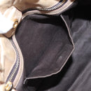 Miu Miu Hand Bag Leather 2way Beige Gold Auth 167679M-27