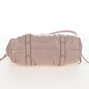 Miu Miu Hand Bag Leather 2way Pink Gold Auth 167681M-13