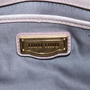 Miu Miu Hand Bag Leather 2way Pink Gold Auth 167681M-22