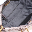 Miu Miu Hand Bag Leather 2way Pink Gold Auth 167681M-23