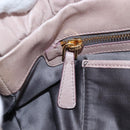 Miu Miu Hand Bag Leather 2way Pink Gold Auth 167681M-27