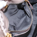 Miu Miu Hand Bag Leather 2way Pink Gold Auth 167681M-28