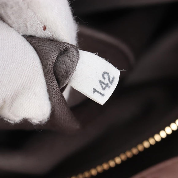 Miu Miu Hand Bag Leather 2way Pink Gold Auth 167681M