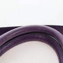Miu Miu Hand Bag Leather 2way Purple Silver Auth 167682M-15