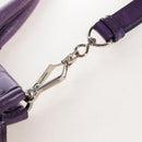 Miu Miu Hand Bag Leather 2way Purple Silver Auth 167682M-18